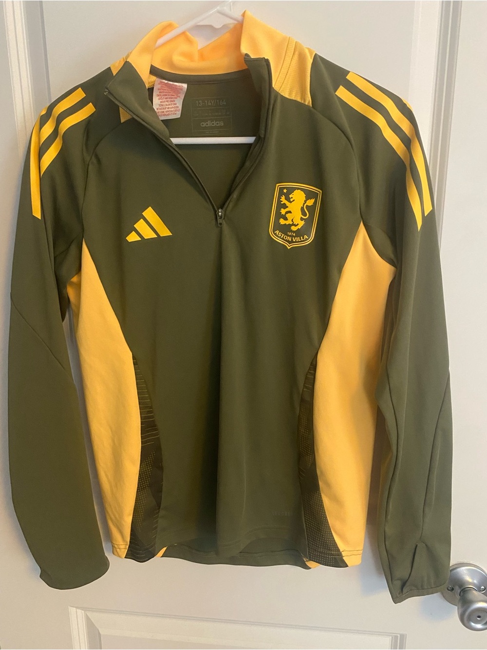 Kids Aston Villa Adidas Training top